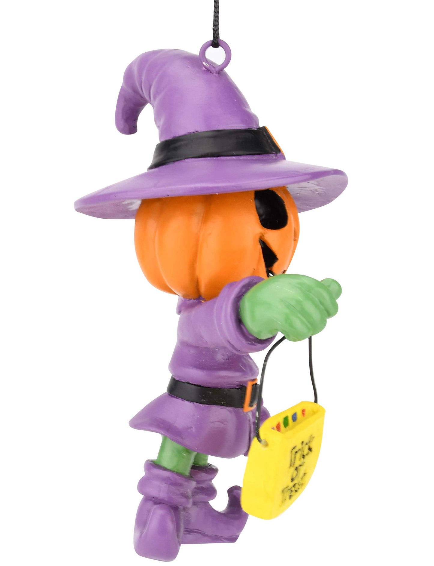 Tree Buddees Adorable Pumpkin Man with Trick or Treat Bag Halloween Ornament