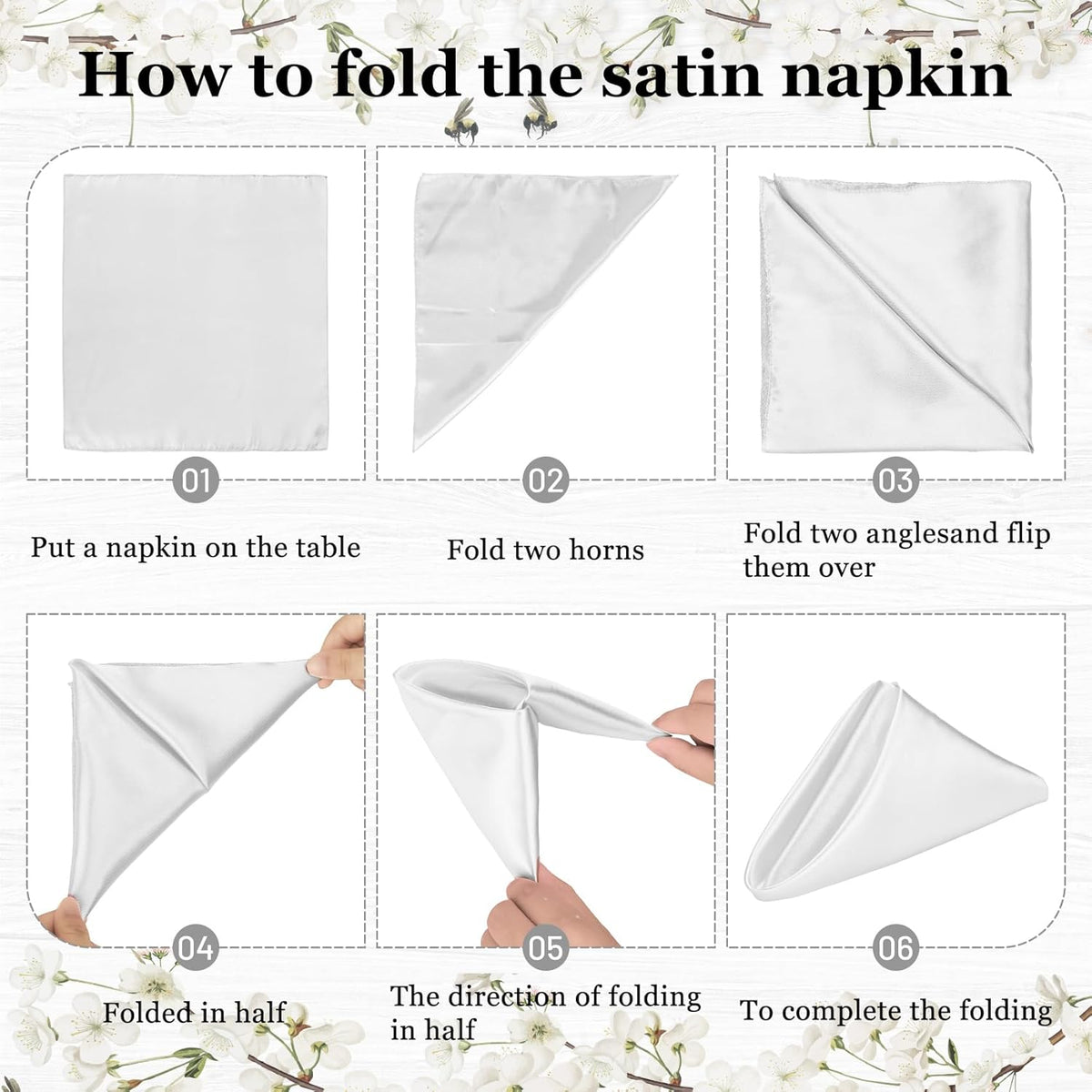 Bailarina 80 Pack Silver Satin Napkins,17x17 Inches Wedding Napkins Square Soft Silky Table Napkins Bulk Decorative Elegant Cloth Napkin for Party Decoration, Banquet,Wedding,Graduation