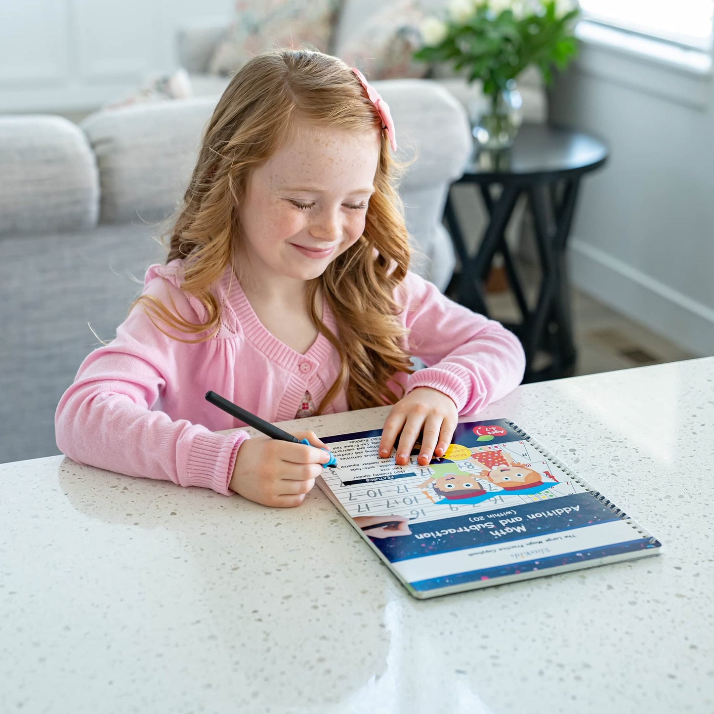 Magic Grooved Writing Practice for Kids, Trace Books for Kids Ages 3-5, 6-8, Handwriting Practice for kids 5-7, Teacher-Designed Reusable Magic Practice Copybook for Kids ages 3-8 (8.7×6.9in)