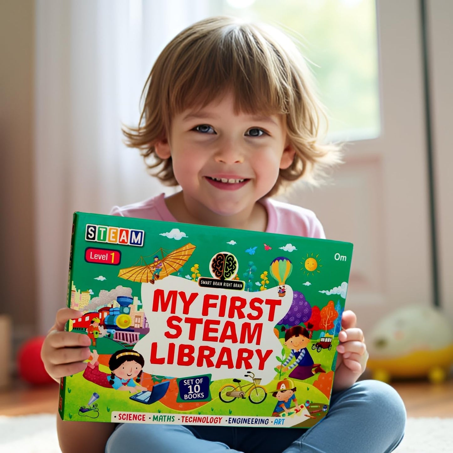 My First STEAM Library Level 1 – Set of 10 Book Educational Box Set for Kids Ages 4–10 | STEAM & Art Learning (Science, Technology, Engineering, Art & ... Skills | Ideal Gift Set for Kids