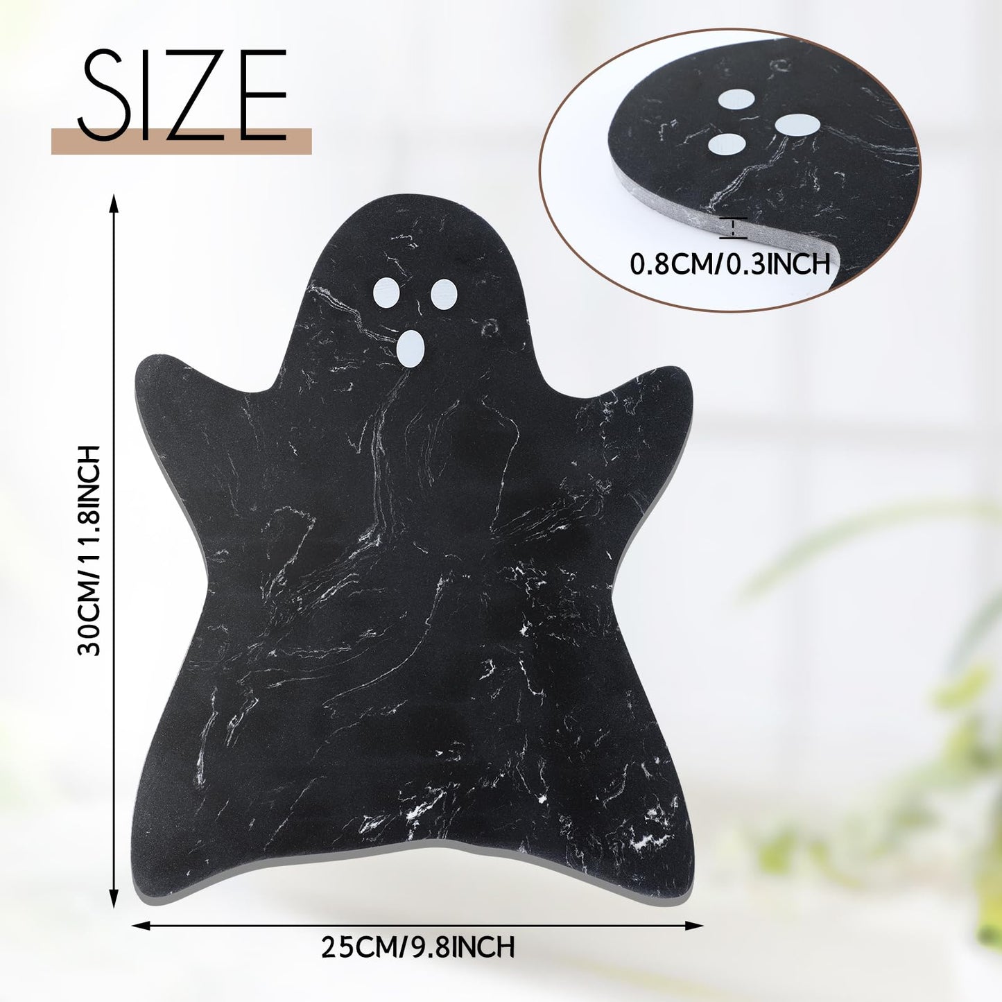 Reallnaive Black Ghost Marble Cheese Board Charcuterie Cutting Tray Marble Serving Decorative for Decoration Charcuterie Kitchen