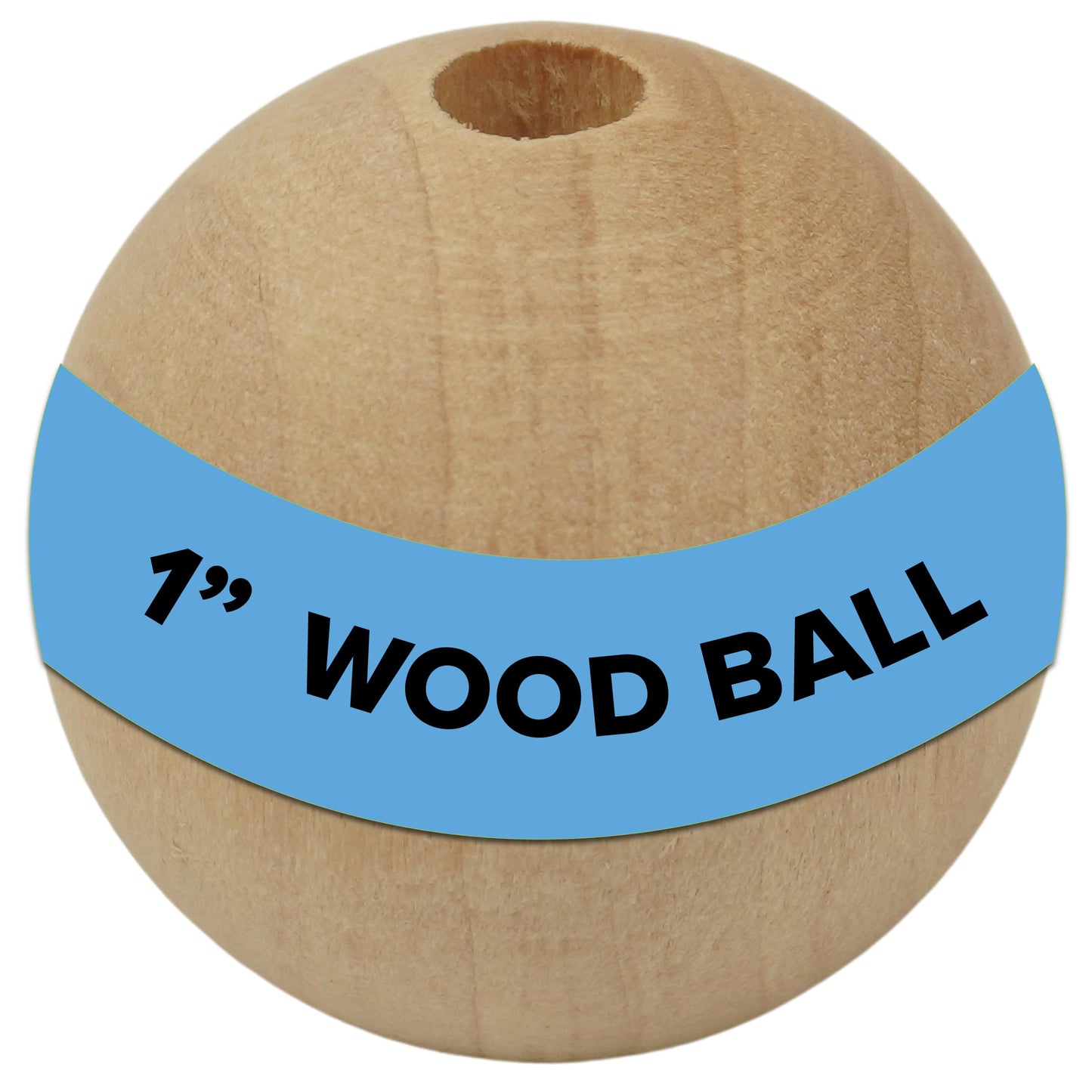 1 Inch (25mm) Unfinished Natural Wood Balls with Hole, Multiple Quantity, Wooden Beads for Art, Crafting and DIY Craft Projects - Rustic Decor, Braclets - 20 Pack