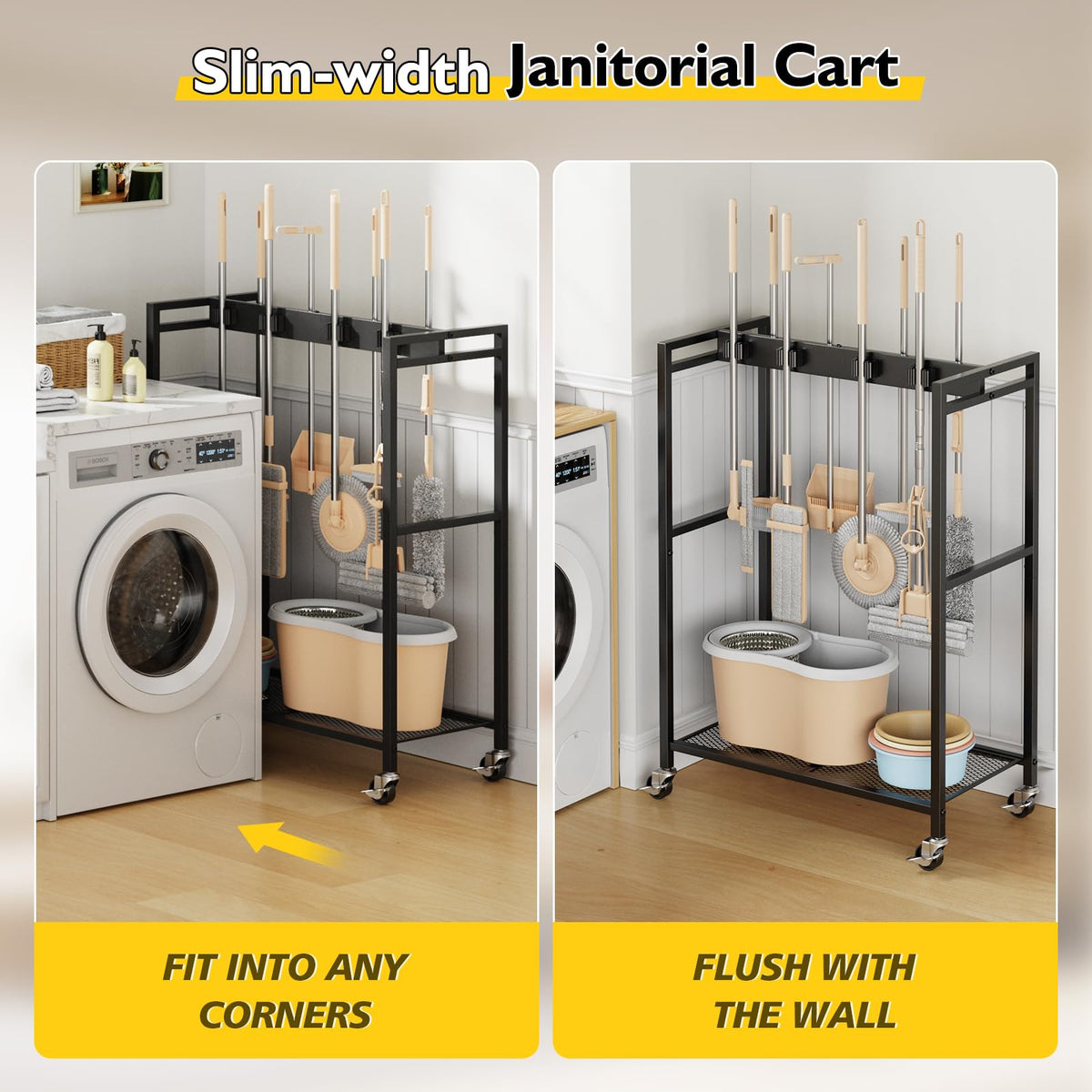 Broom And Mop Holder