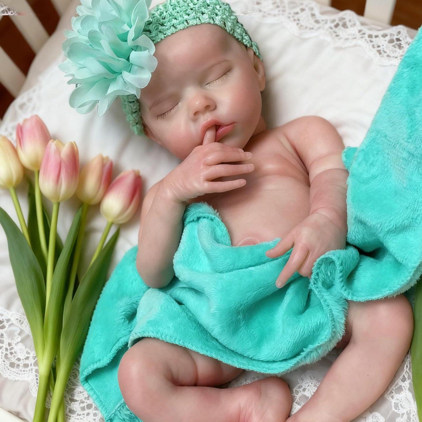 OtardDolls Realistic 18 Inch Reborn Baby Dolls - Soft Full Silicone, Girl, Washable, Includes Clothes and Bottles