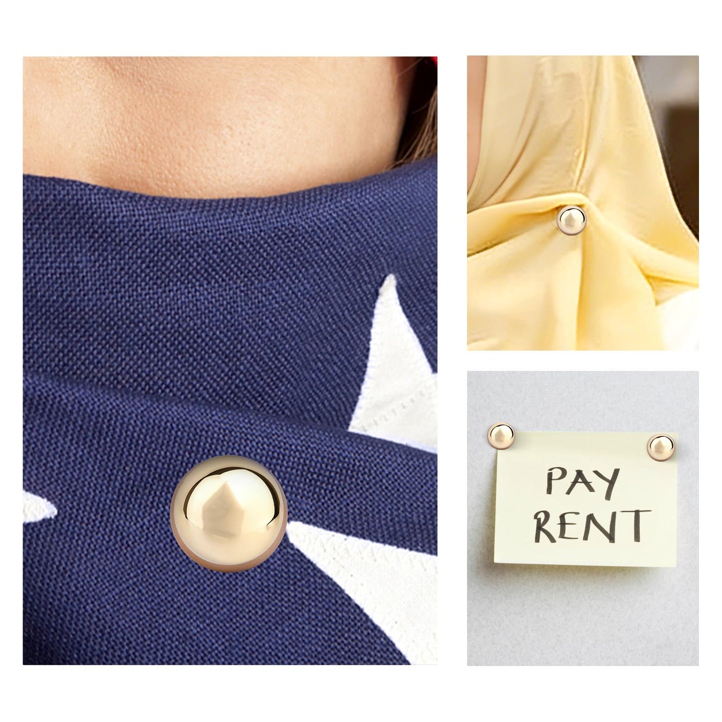 8pcs Strong Hijab Magnet Pins for Women, Multi-Use Scarf Magnets Pin for Scarves Shirts Dress and Clothes (Colorful)
