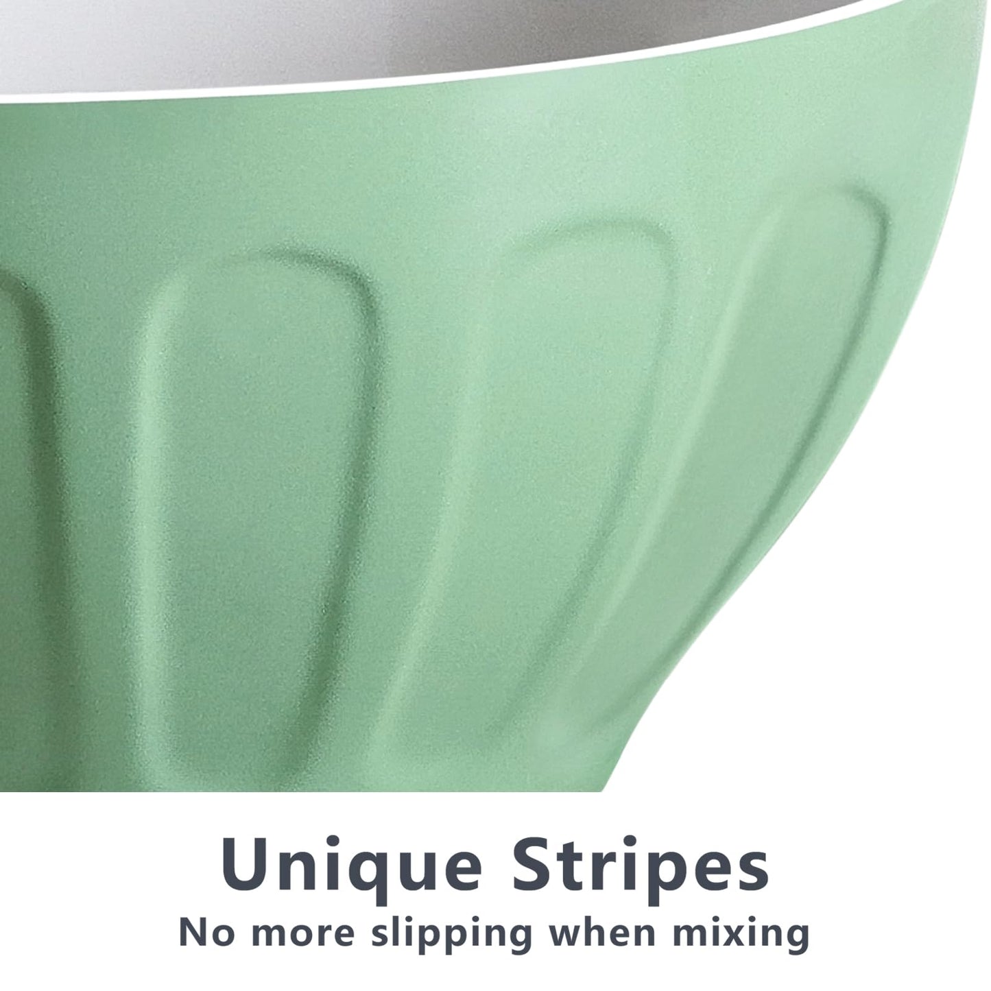 Lareina Ceramic Mixing Bowls Set of 3, Large Nesting Bowls for Serving/Baking/Prepping, Mother's Day & Housewarming/Wedding Gift, Oven/Microwave/Dishwasher Safe 3.2/1.7/1.2 Qt, Pastel Color