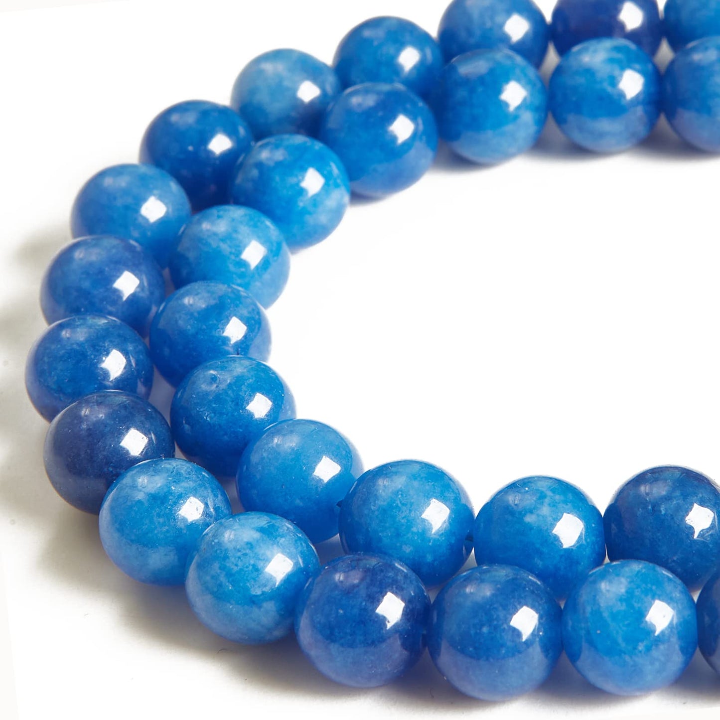 35pcs 10mm Natural Kyanite Beads Gemstone Beads Round Loose Beads for Jewelry Making