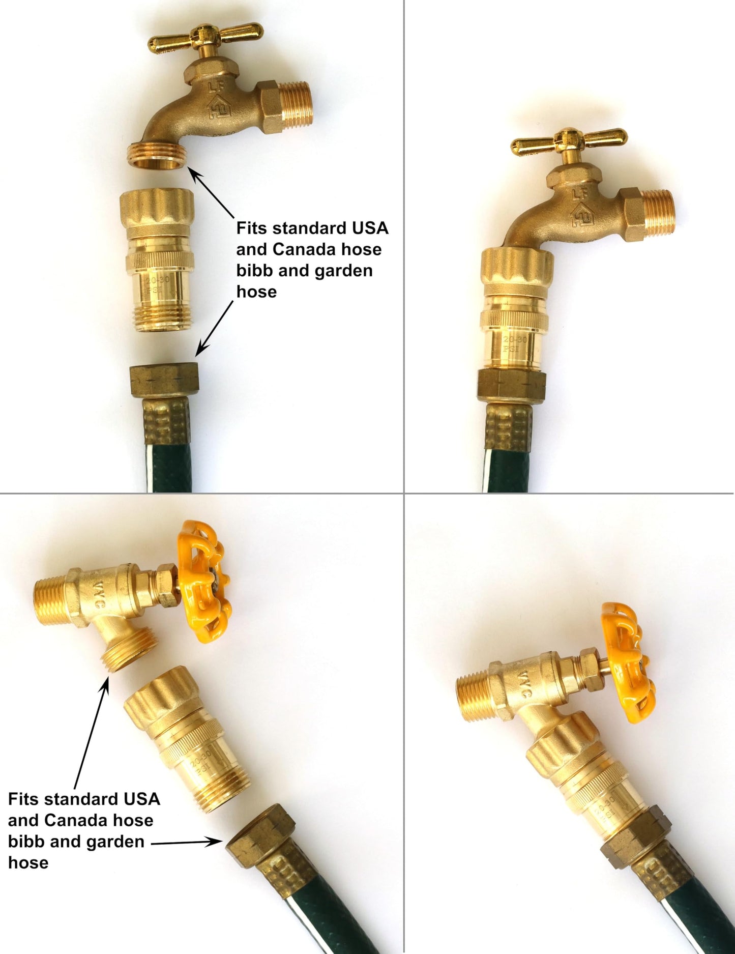 Vibrant Yard Co. Heavy Duty Brass Pressure Regulator for Drip Irrigation System and Soaker Hose - 25 PSI Water Control Valve 3/4" FHT
