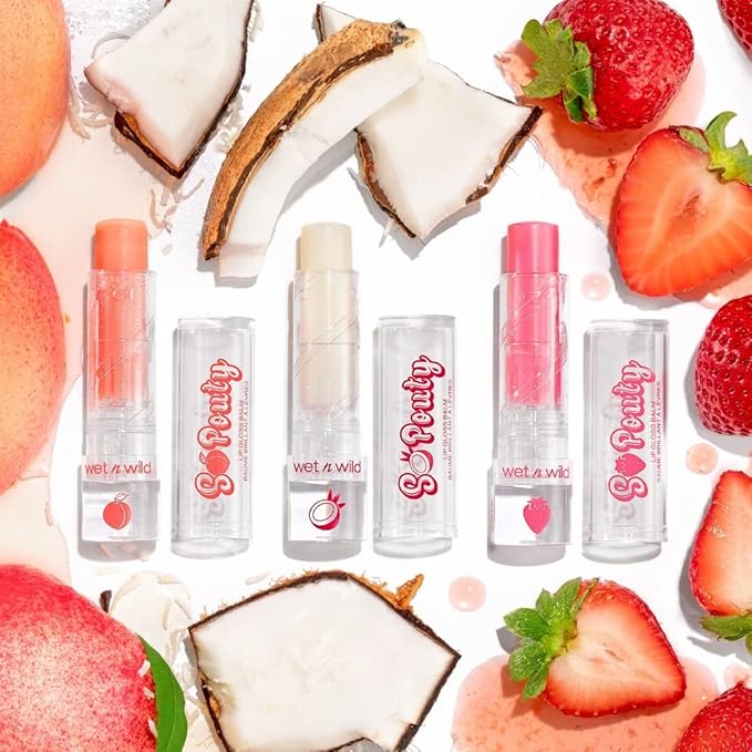 Tinted Lip Balm By Wet n Wild Perfect Pout So Pouty Lip Gloss Balm Pink Sweetest Pick (Pack of 3)