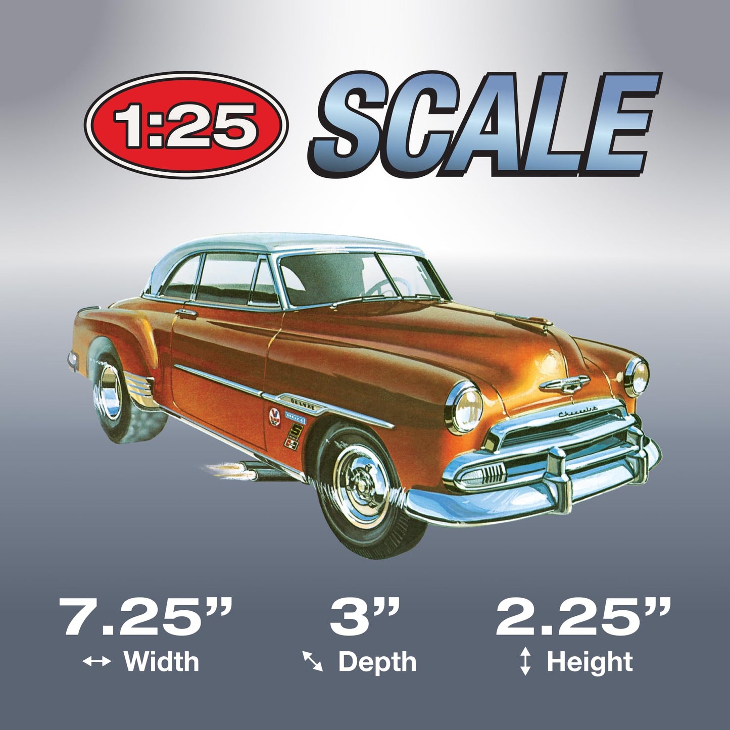 AMT Skill 2 Model Kit 1951 Chevrolet Bel Air 2-in-1 Kit Retro Deluxe Edition 1/25 Scale Model