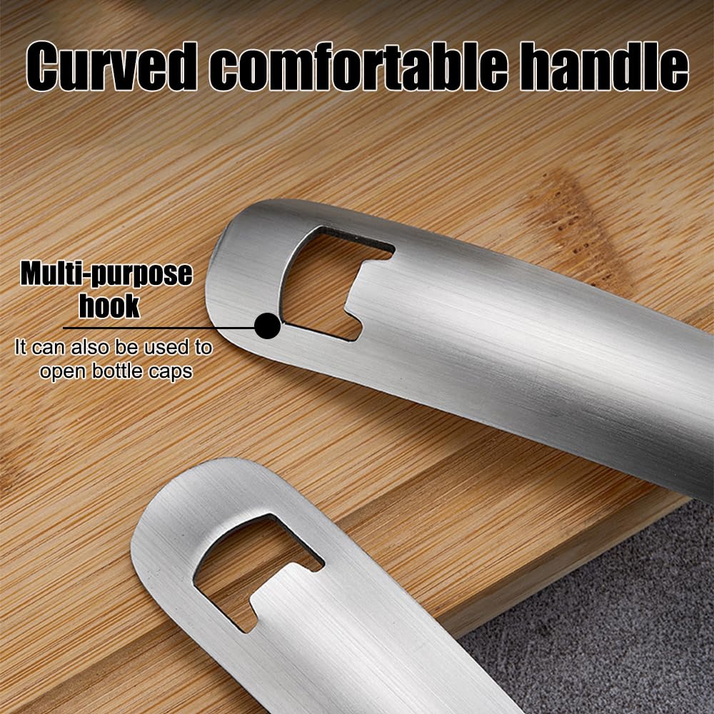 DONGKER Multipurpose Grinding Spoon,304 Stainless Steel Garlic Ginger Crusher Spoon Reverse Grinding Design for Home Kitchen Utensil