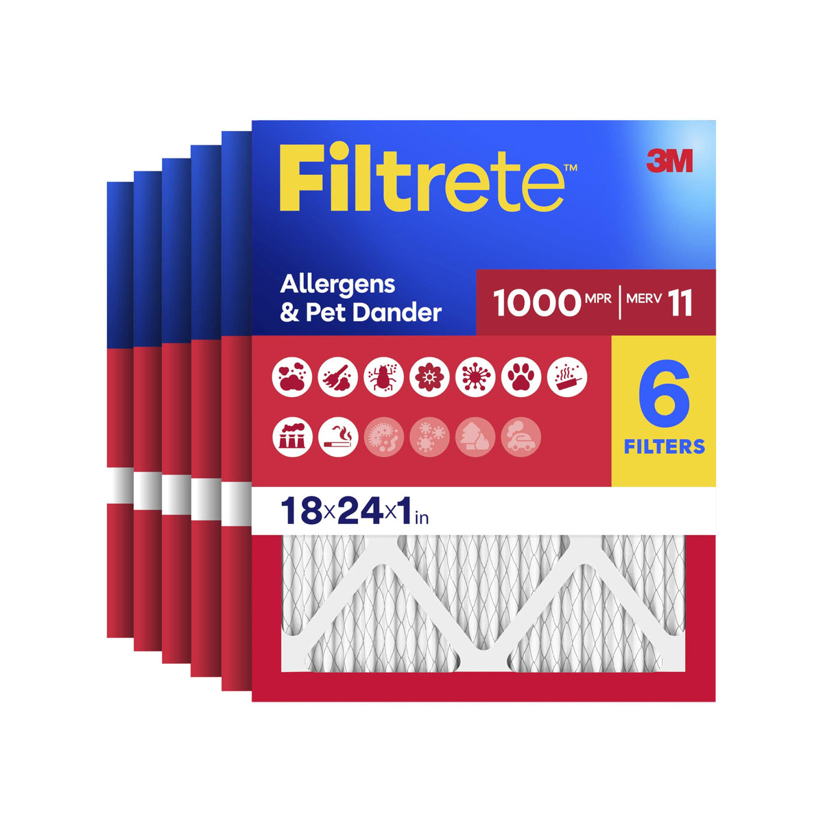18x24x1 Air Filter (6 Count)