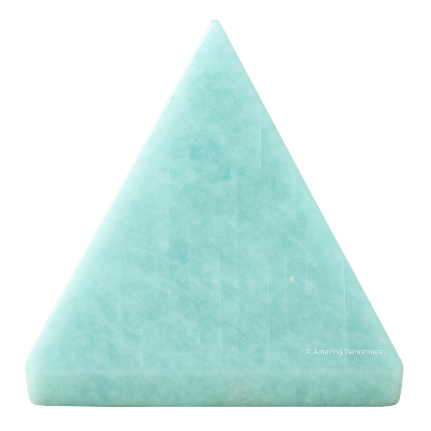 Amazing Gemstone Amazonite Pyramid Crystal Healing Stones - 2" Great Pyramid Figurine of Natural Stone Pyramid for Meditation, Reiki, Chakra Balancing and Crystal Pyramids Grid