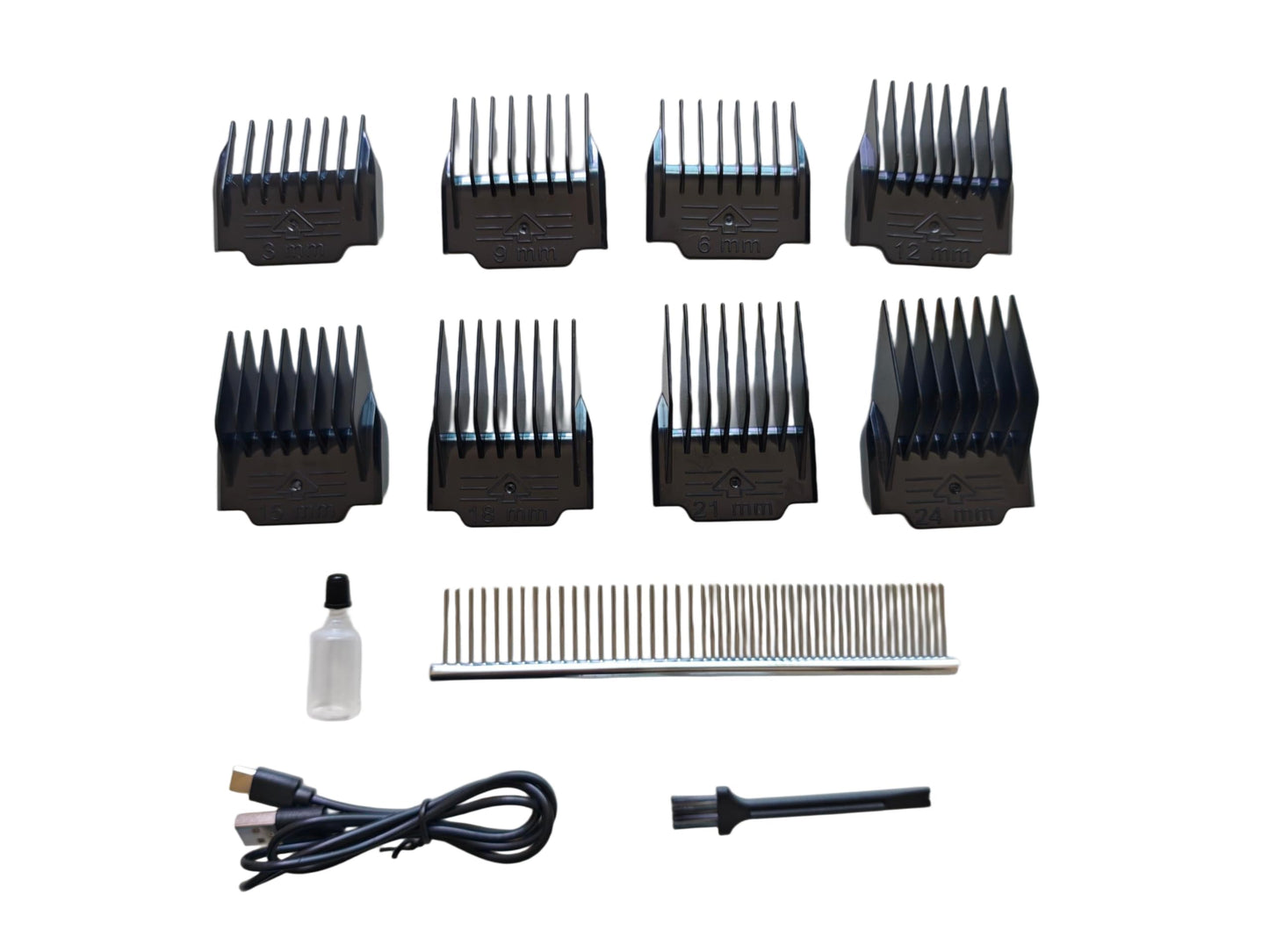 VCM Dog Clipper 2 in 1 Grooming Kit Electric Rechargeable Cordless Shaver Replaceable Paw Trimmer Blade Low Noise for Dog Cat Pet