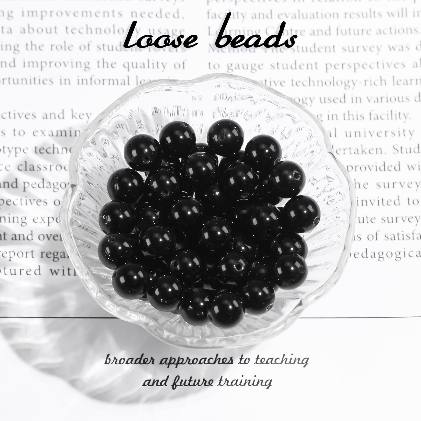 4mm Natural Gemstone Round Black Obsidian Beads for Jewelry Making Small Crystal Beads for Bracelets (15"/Strand)
