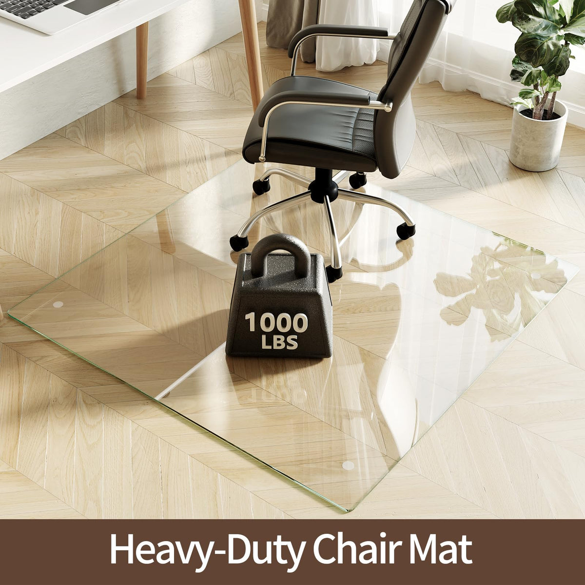 Tempered Glass Chair Mat 48"x48"
