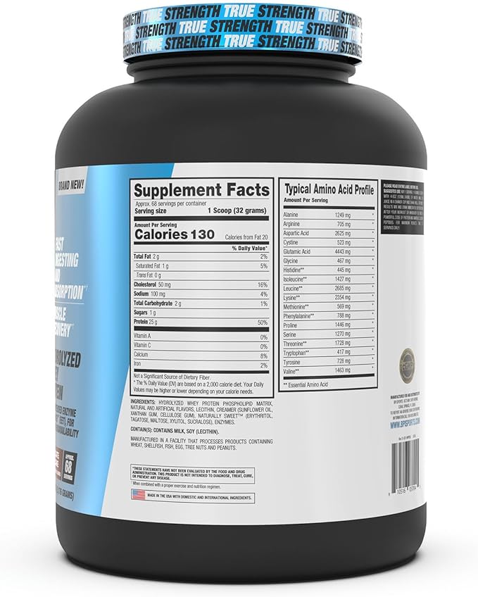 BPI Sports Hydro HD - 100% Hydrolyzed Whey Protein Powder - Muscle Growth, Recovery, 25g of Protein, Low Carb, Low Sugar, Fast Absorbing (68 Servings, Chocolate Lava Cake)