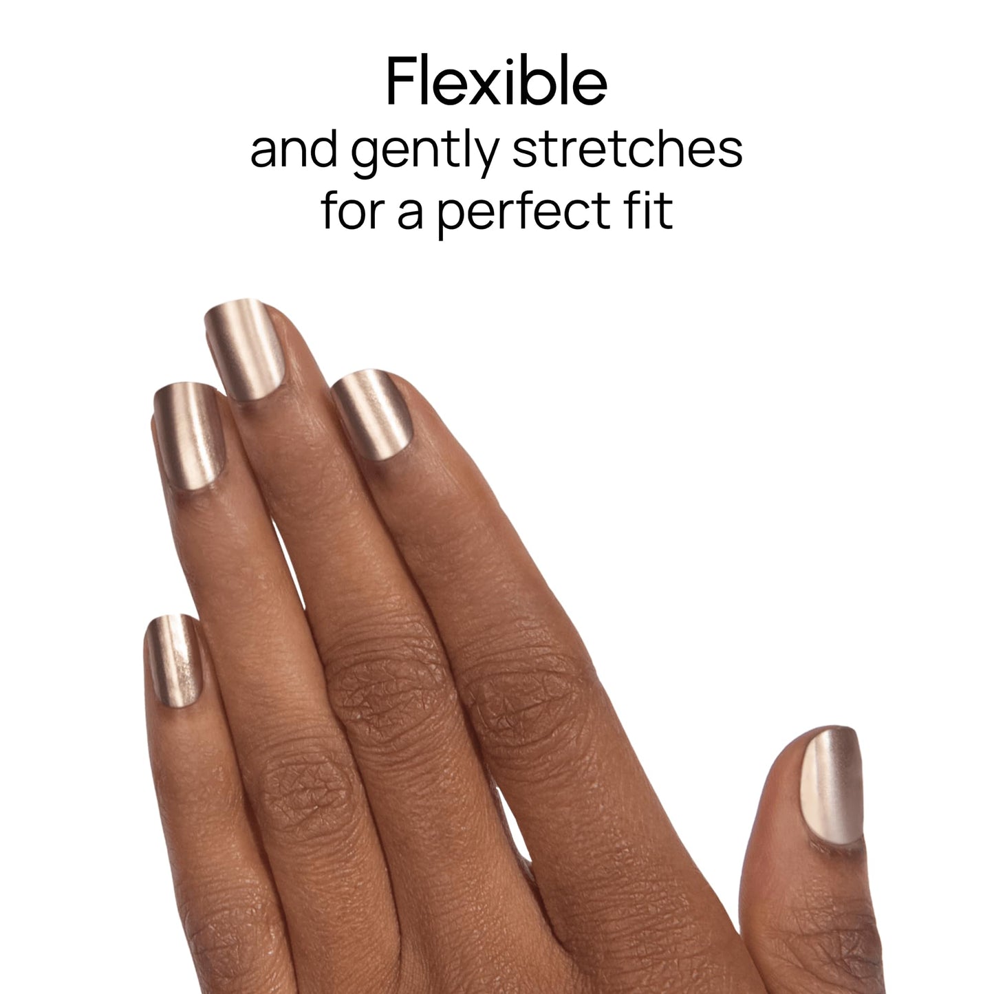 Color Street Stay Golden Nail Polish Strips - Champagne Gold Shimmer a Sophisticated, Subdued Glow. Includes 16 Double-Ended Strips for Easy Application and Long-Lasting Wear. Elevate Your Style.