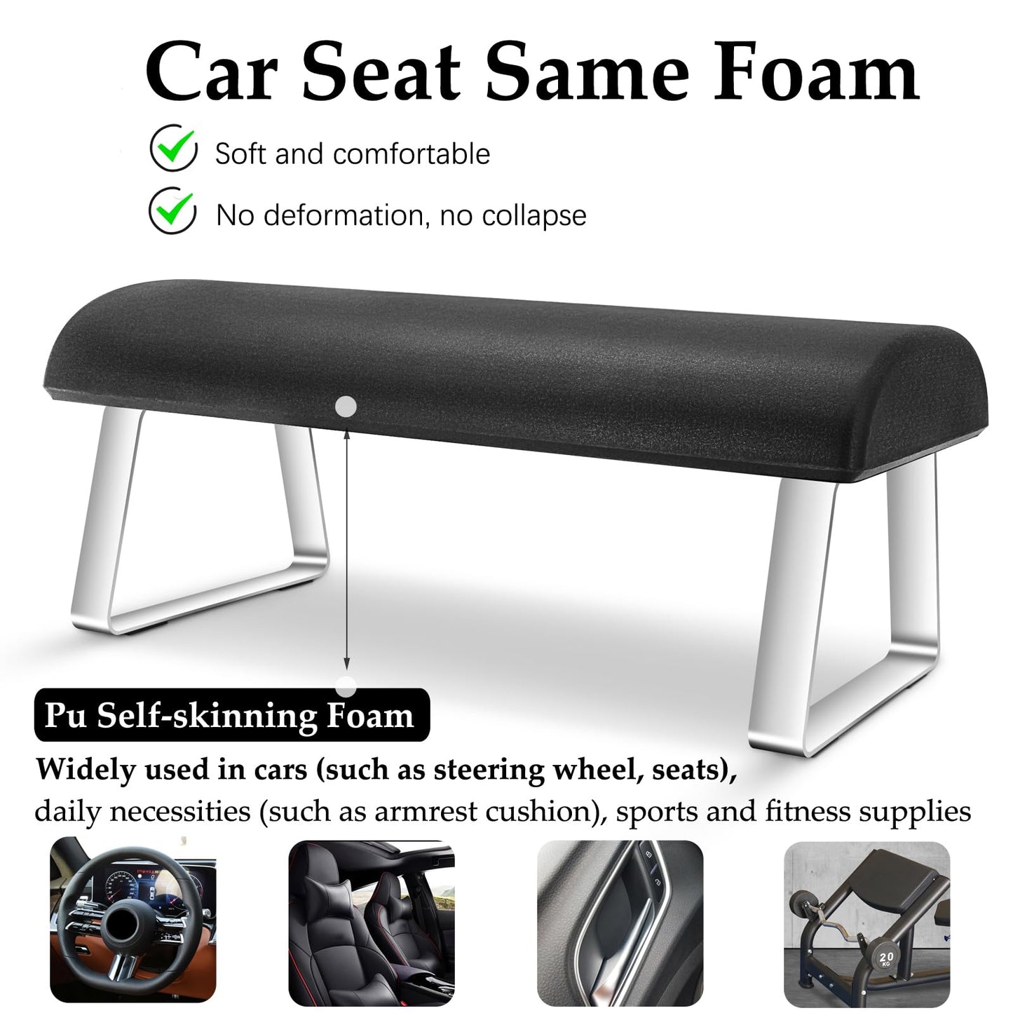 Waterproof Footrest, Upgraded High Elasticity Foot Rest Under Desk Footrest, Ergonomic Foot Rest for Under Desk at Work, Highly Supportive, No Deformation, Black