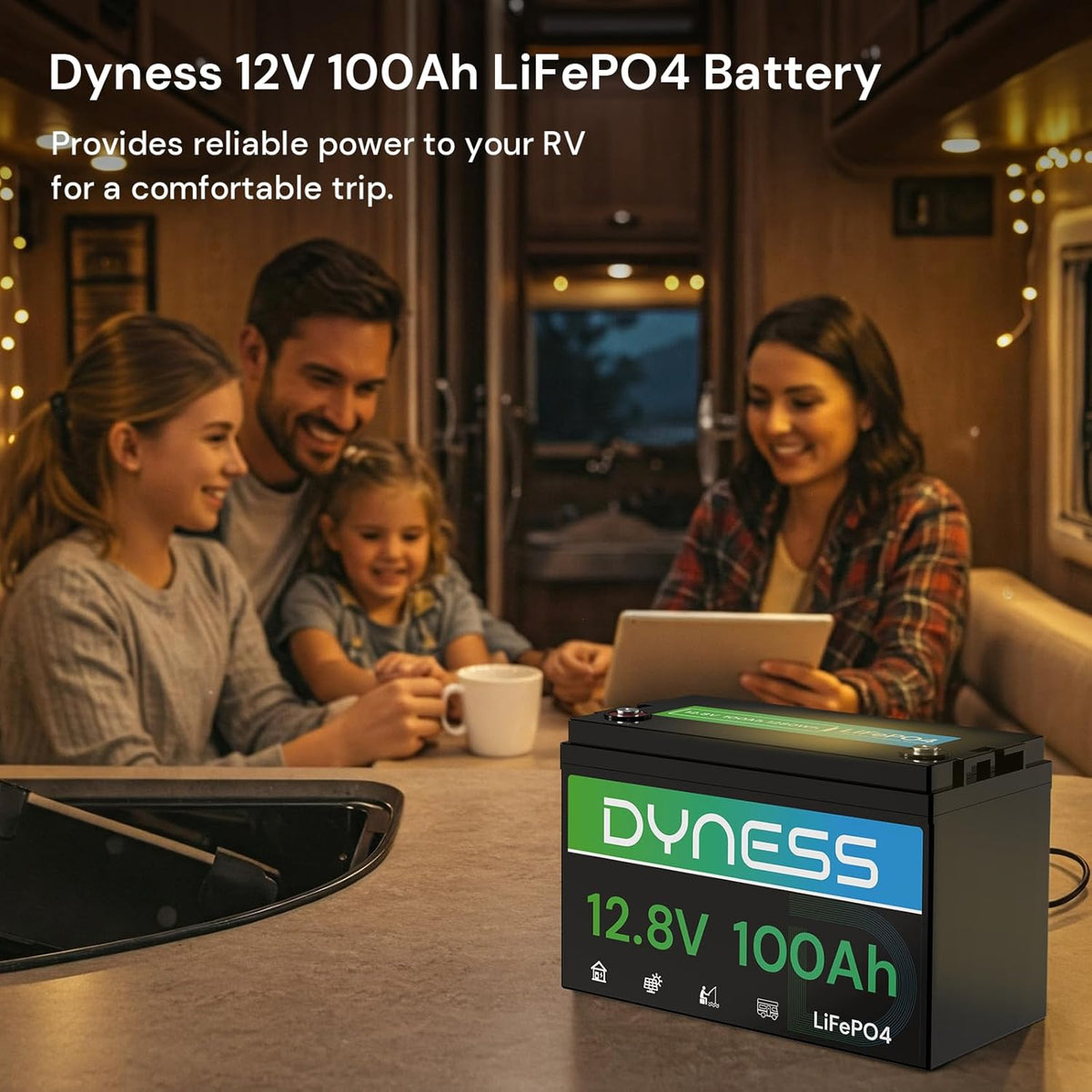 12V 100Ah LiFePO4 Lithium Battery (2 Pack) BCI Group 31 with Low-Temp Protection, A+ Grade Cell Built-in 100A BMS, 12 Volt Lithium Battery Perfect for RV, Solar System, Off-Grid, Home Energy