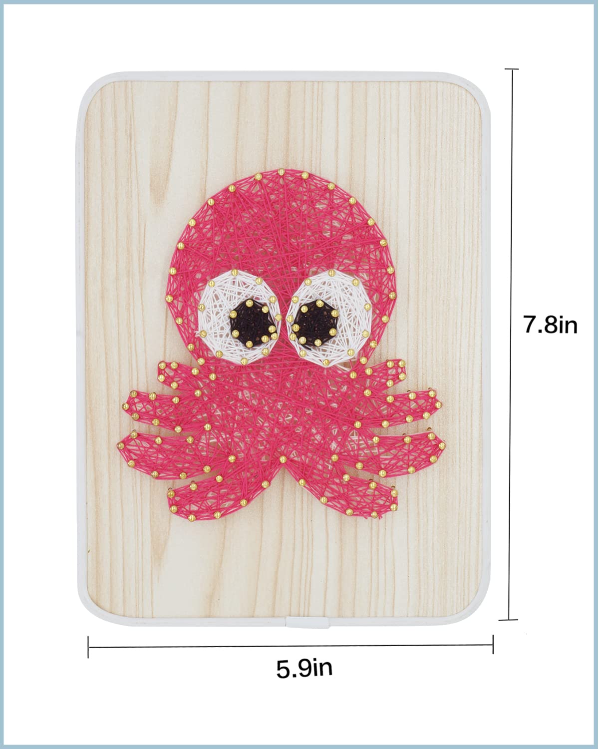 BAZIMA DIY String Art Kit for Beginner, DIY Octopus Craft Kit,Unique Gift,Craft Kit for Holidays