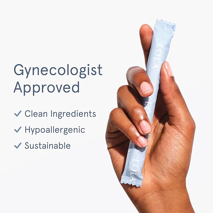 LOLA Organic Cotton Tampons with Cardboard Applicator, 36 Count (2 Packs of 18) - Tampons Super, Period Feminine Hygiene Products, HSA FSA Approved Products Feminine Care