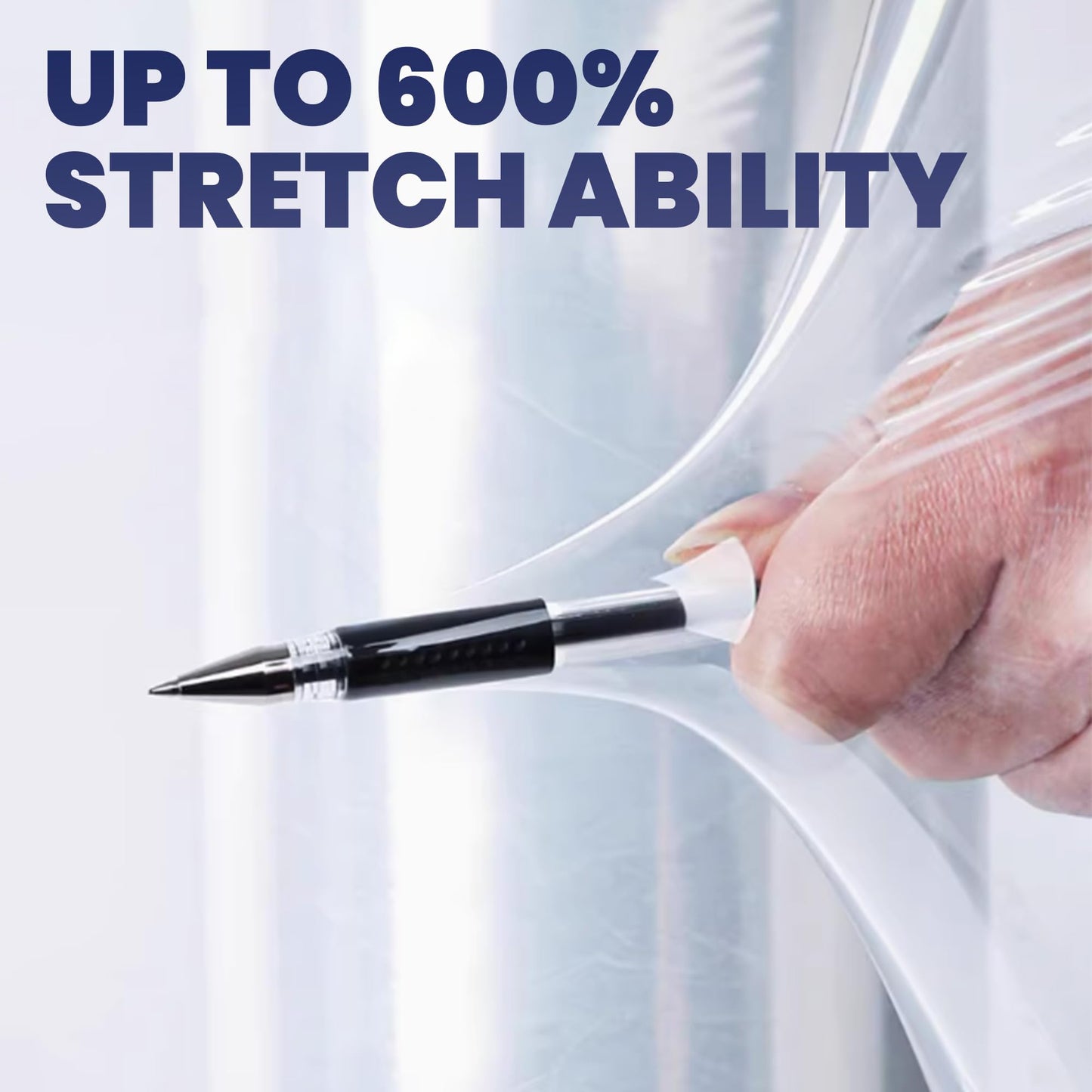 TAPEBEAR Mini Clear Stretch Wrap Film 80 Gauge 5" x 1000Ft, Shrink Wrap Roll with Handle, Durable Self-Adhering Clear Plastic Wrap Industrial Strength Pallet Shrink for Moving, Packing, 2-Pack