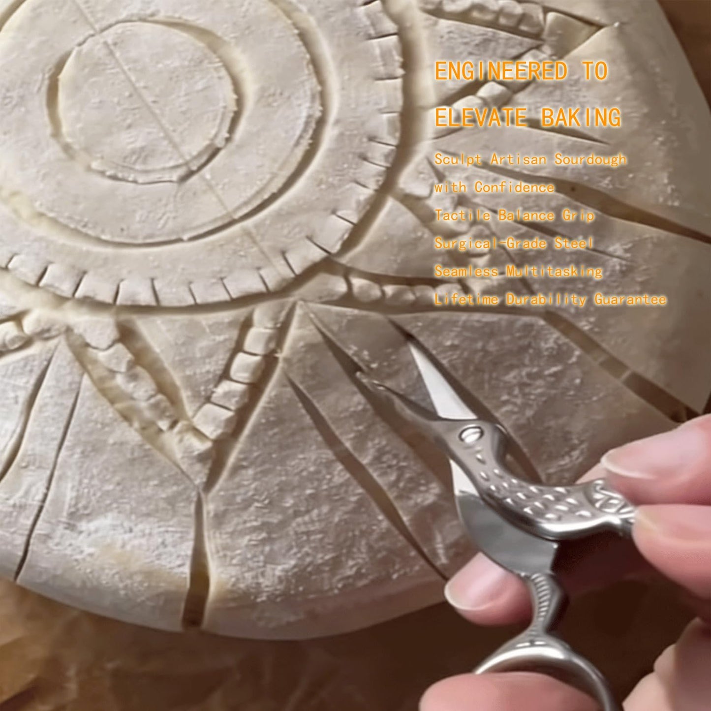 MFPQLFEL Bread Lame Dough Scoring Tool, Bread Scoring Tool Kit, sourdough scissors, suitable for baking sourdough and regular bread, comes with 100 inches of cotton string and 10 bread blades.