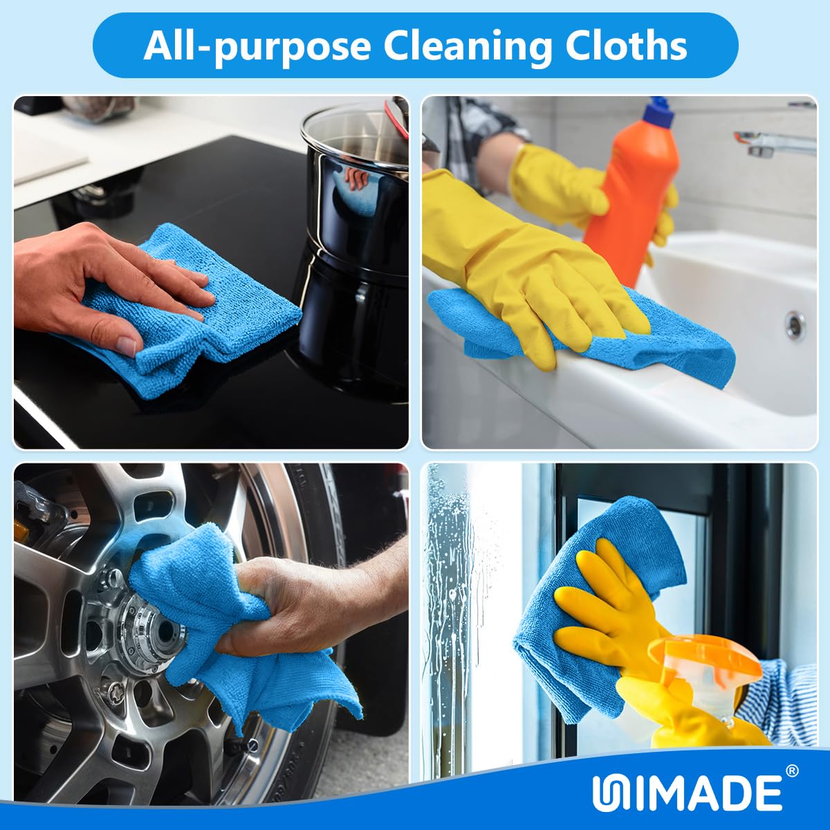 Microfiber Cleaning Cloth (20 Count)