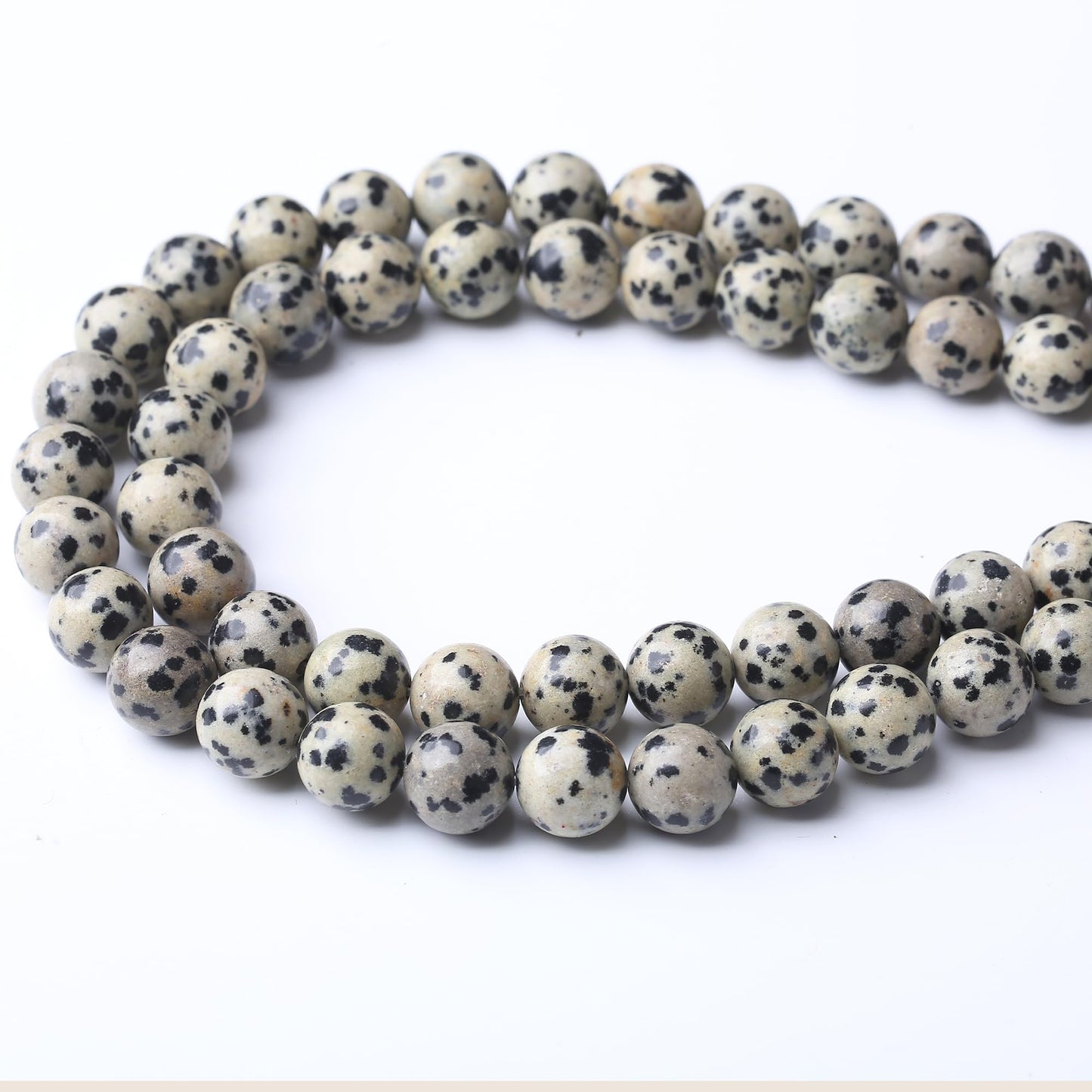 10MM Spotted Round Loose Beads Natural Gem Beads Crystal Energy Stone Beads for Jewelry Making DIY Bracelet Necklaces
