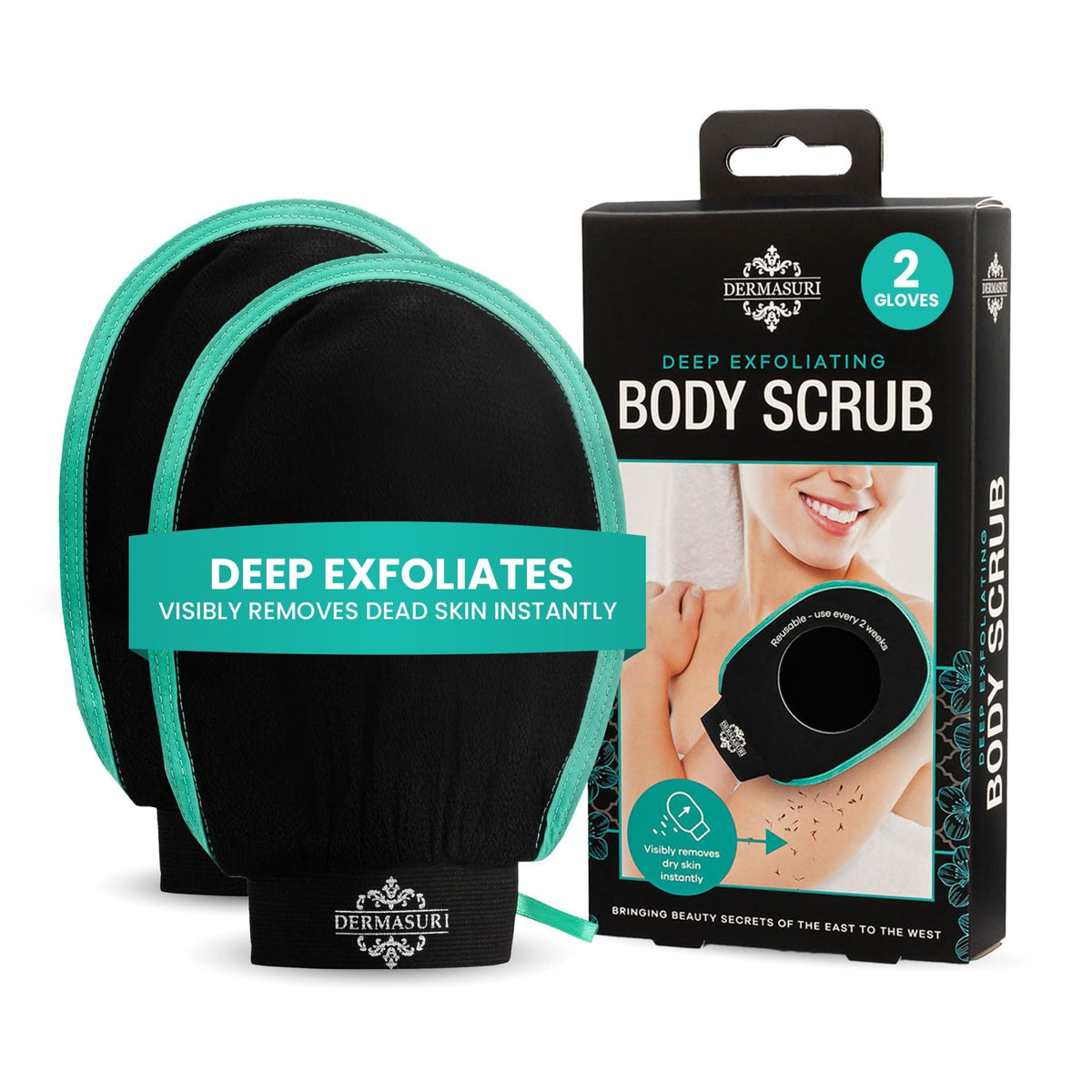 Exfoliating Body Scrubber Glove (2 Count)