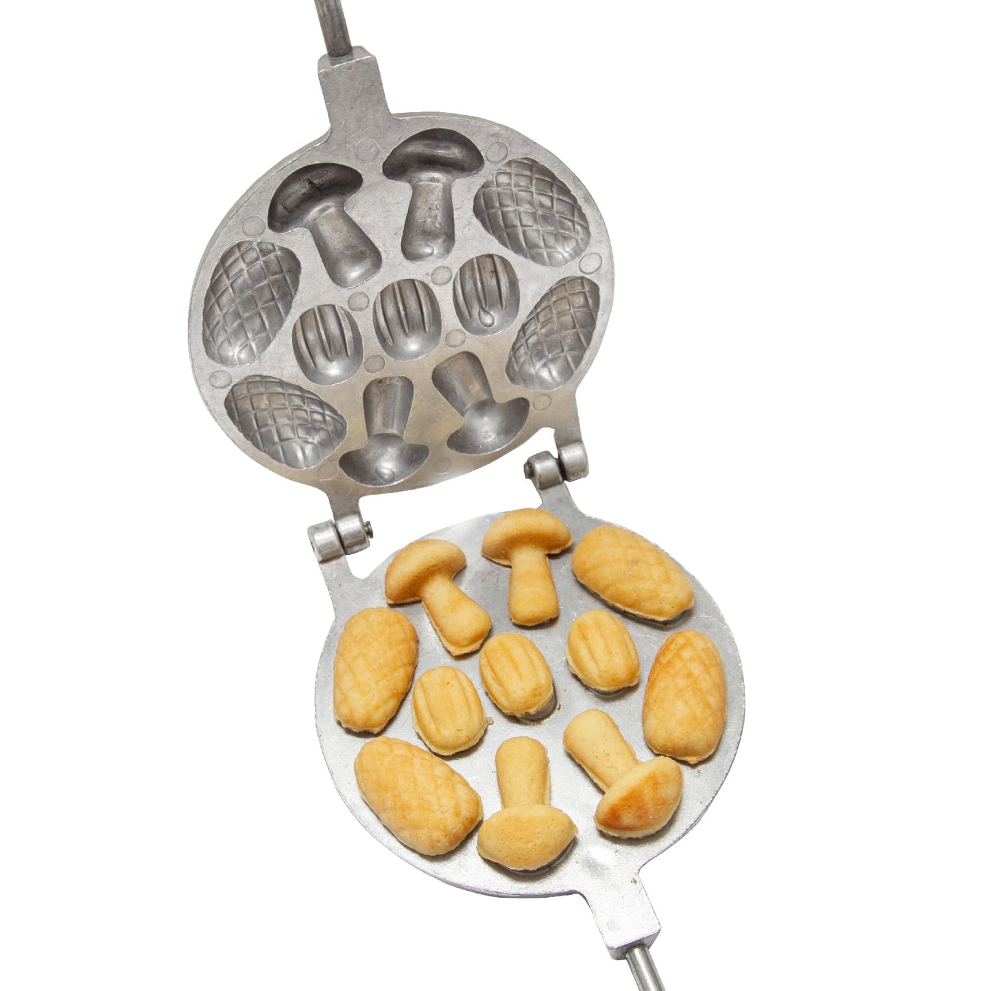 Ultimate Assorted Cookie Maker For Filling from 3 Oreshki Mold + 4 Pine Cone Cookie Cutter + 4 Mushroom Cookie Candy Maker - Walnut Mold - Molde Para Hacer Nueces Cubanas