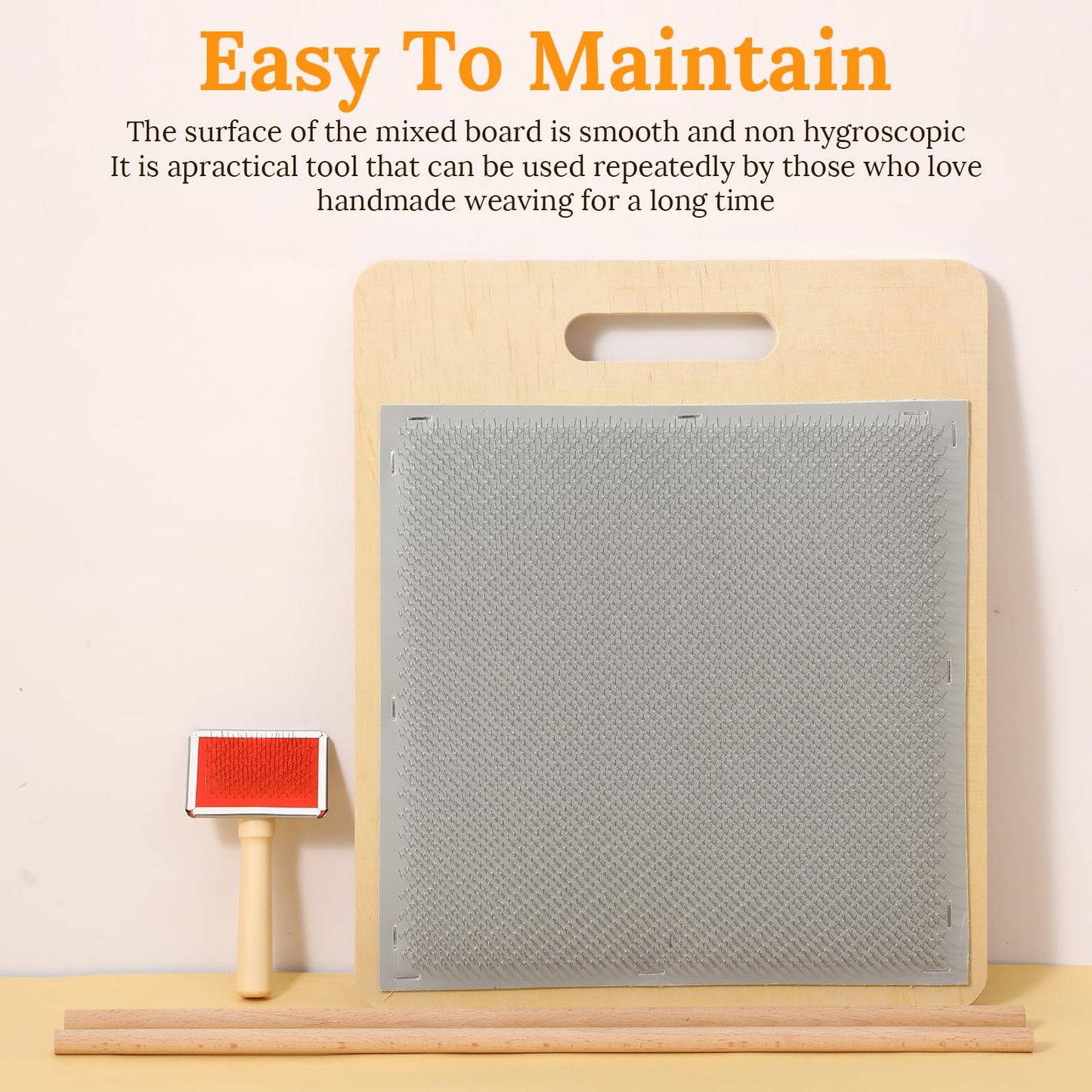 4 Pcs Wool Blending Board Carding Brush Set, Wool Hand Carders, Wooden Carding Brush, Felted Carder for DIY Projects, Felt Needle Project Craft