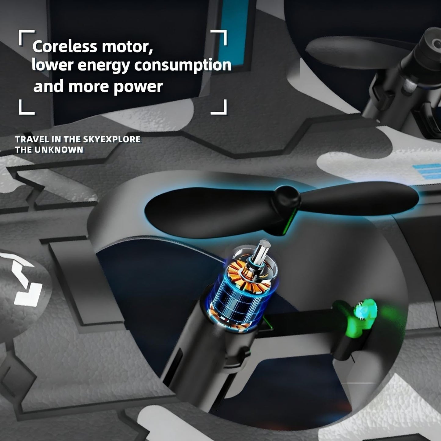 BEACONDESI F47 RC Fighter Drone for Kids, Remote Control Airplane with Altitude Hold, RC Jet Drone Toy with LED Lights, Easy to Fly RC Airplane for Beginners Boys Girls