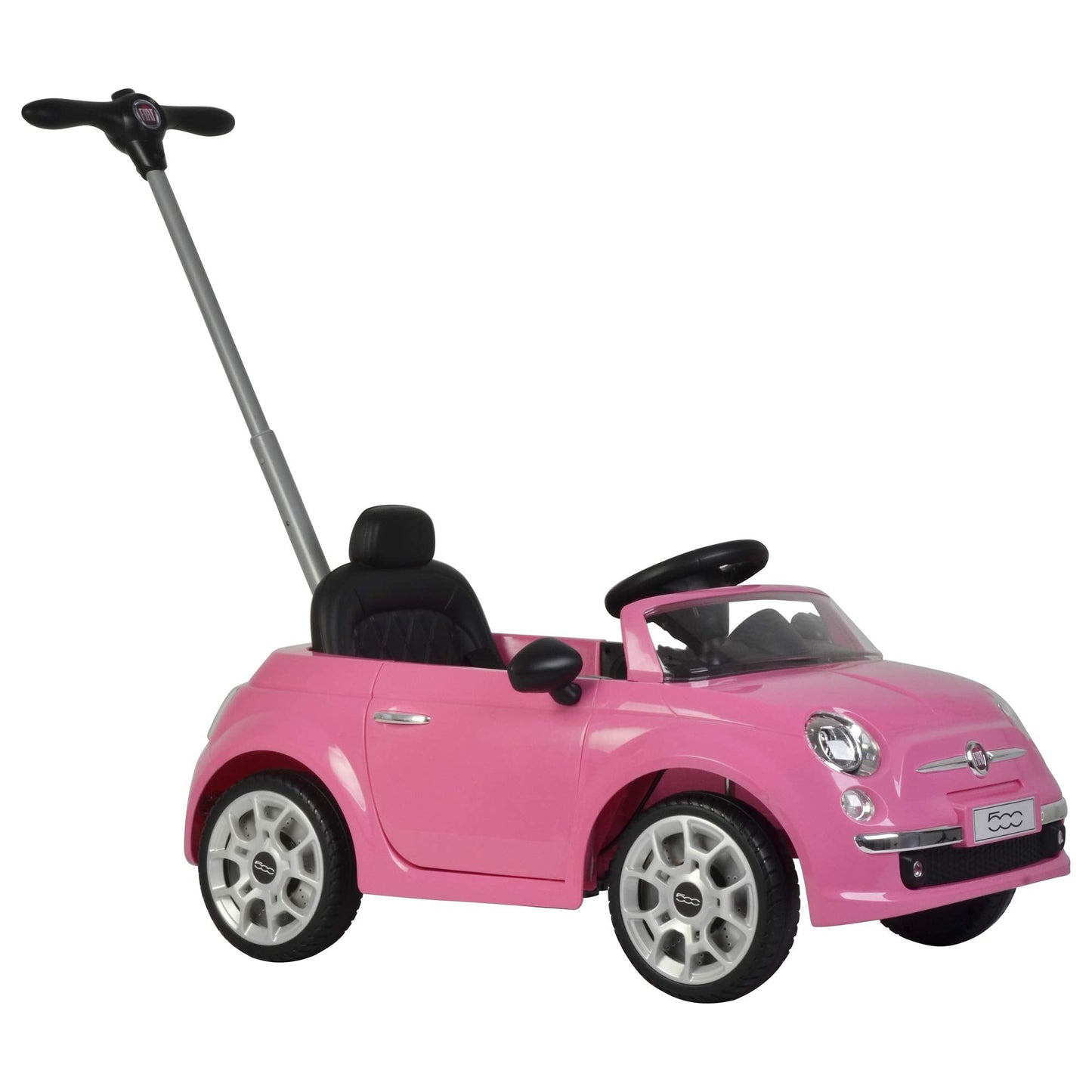 Best Ride On Cars Fiat 500 Push Car, Pink