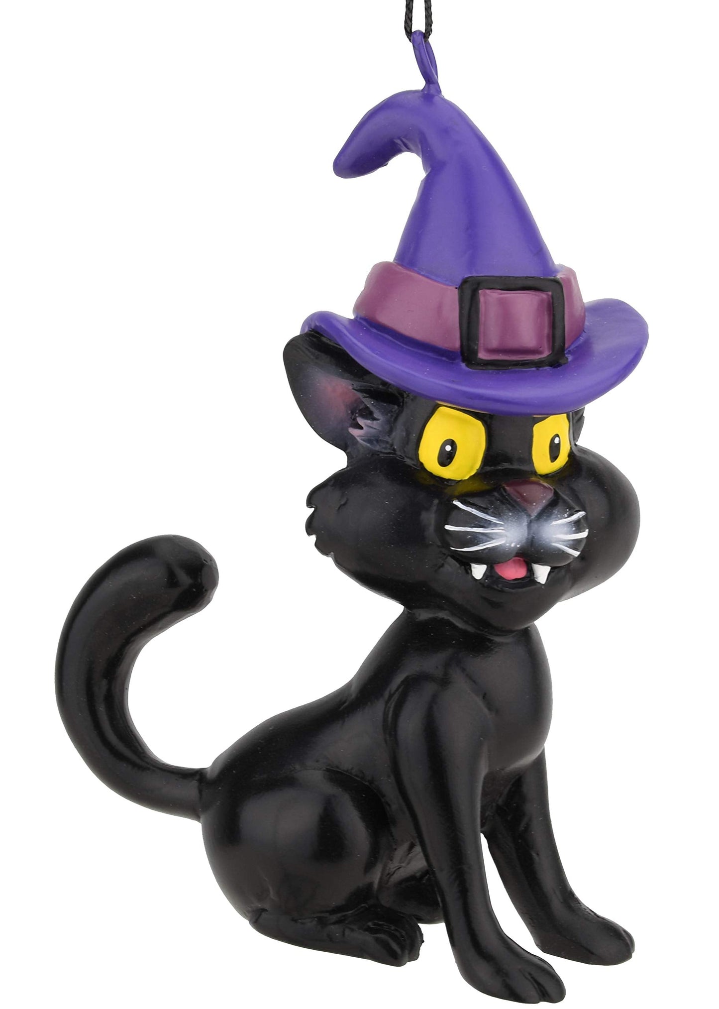 Tree Buddees Black Cat with Witches Hat Halloween Ornament