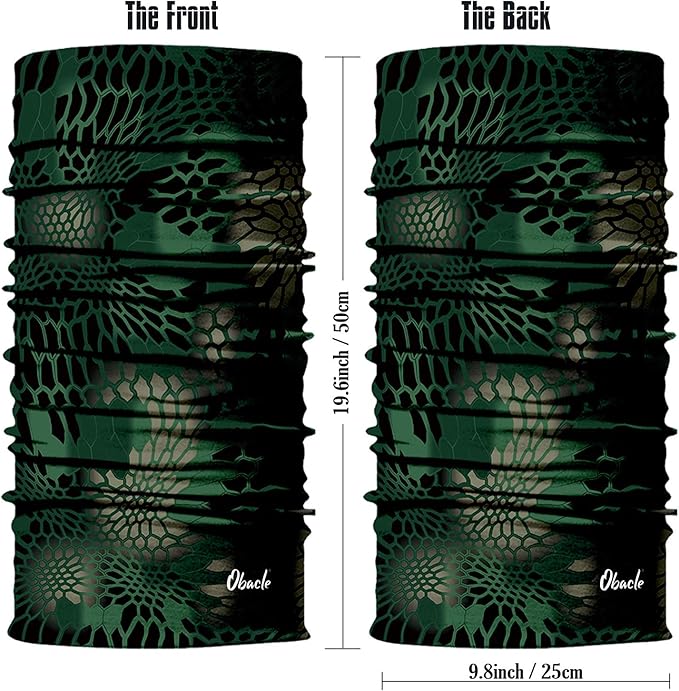 Obacle Neck Gaiter Face Mask Bandana for Dust Wind Sun Protection for Men Women