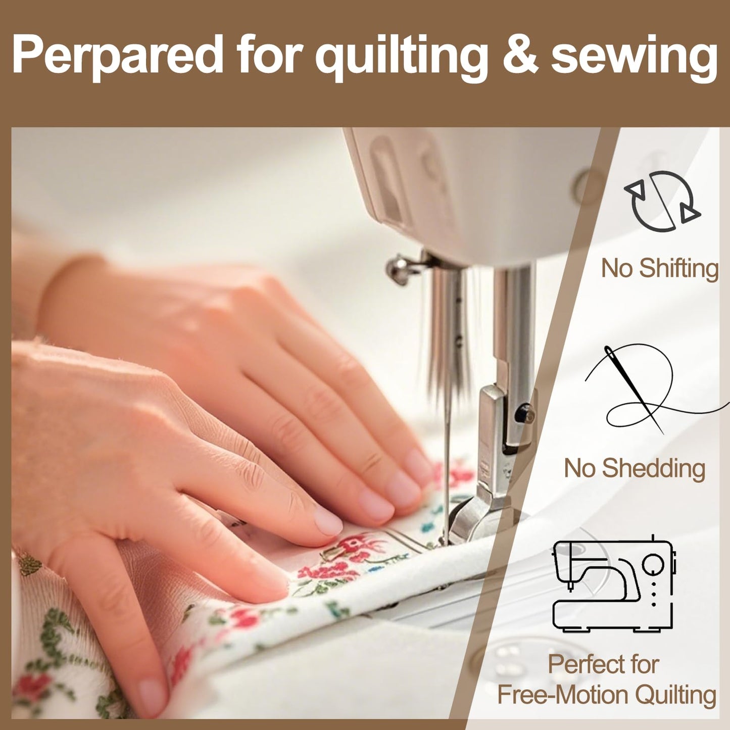 Natural Cotton Batting for Quilting - 150g/m² Lightweight, 40"x40" - Crafting Material for Blankets, DIY Projects, Home Decor