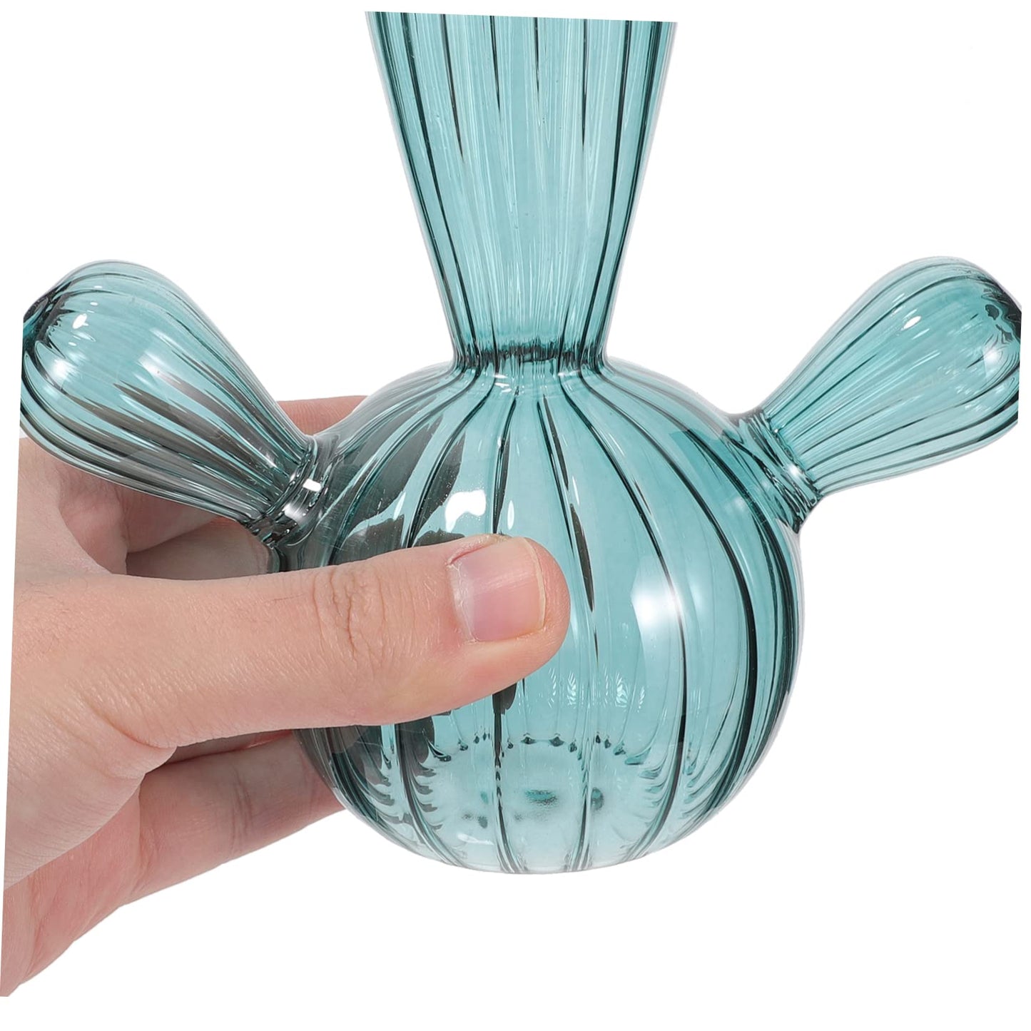 Bottle Decoration Cactus Shape Container Hydroponic Flower Bottle Hydroponic Plant Vase Cactus Terrarium Holder Cute Succulent Pots Mini Planter Pots Glass Hydroponics