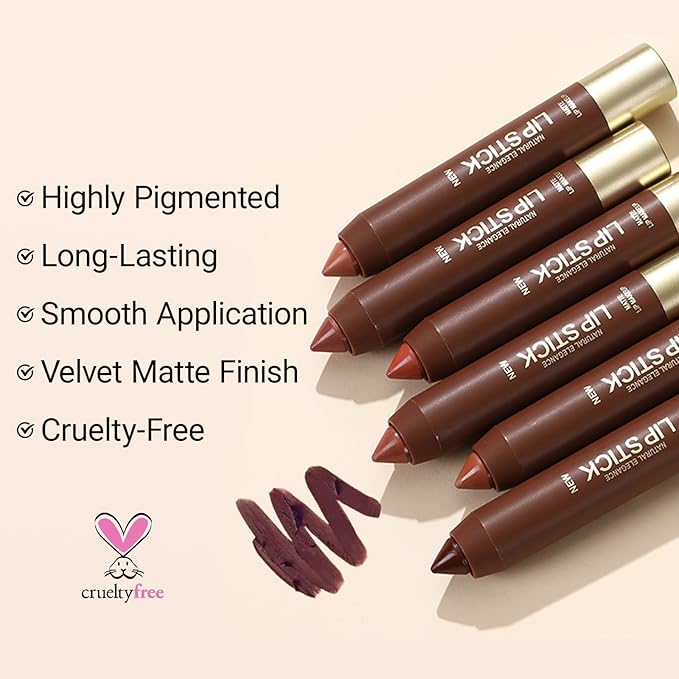 Erinde Matte Lipstick Lip Liner Crayon for Women, 24 Hour Lipstick Lip Liner Pencil, Neutral Lip Stick Lipliner Waterproof Long Lasting Smudge Proof, Vegan & Cruelty-Free, 03 Nude Pink