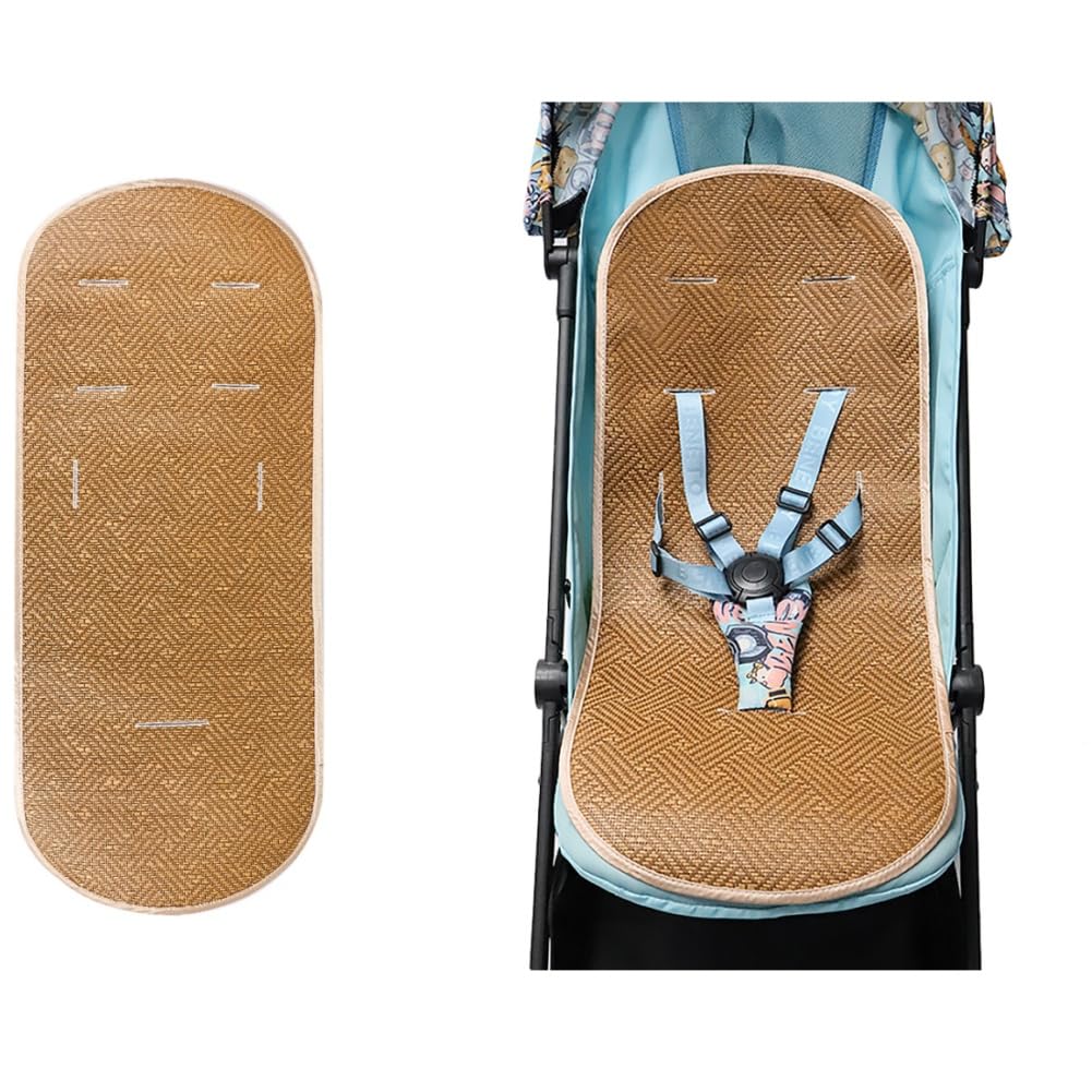 Universal Stroller Cool Seat Liner Summer Cooling Liner Pad Comfortable Air Flow Moisture Wicking 3D Rattan Cushion Mat for Stroller Car Seat Pushchair Pram