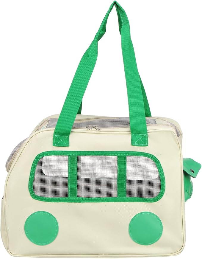 PETAXCELL Pet Carrier, Portable and Ventilated, Oxford Cloth, Dogs Cats and Little Animals Travel Bag 16.93" Up to 16.5 Lbs, (Yellow), Intended for Hiking/Camping/Traveling