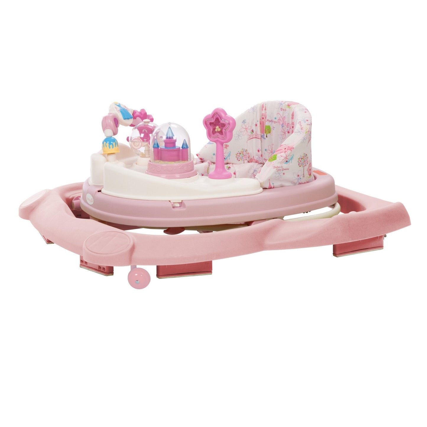 Disney Baby Princess Walker with Wheels, Pink Baby Walkers and Activity Center for Infants