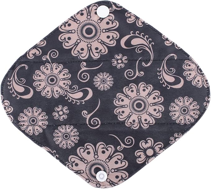 5 Small Panty Liners 1 Wet Bag Cloth Menstrual Pads Reusable Washable (Flowers, S Panty Liners)
