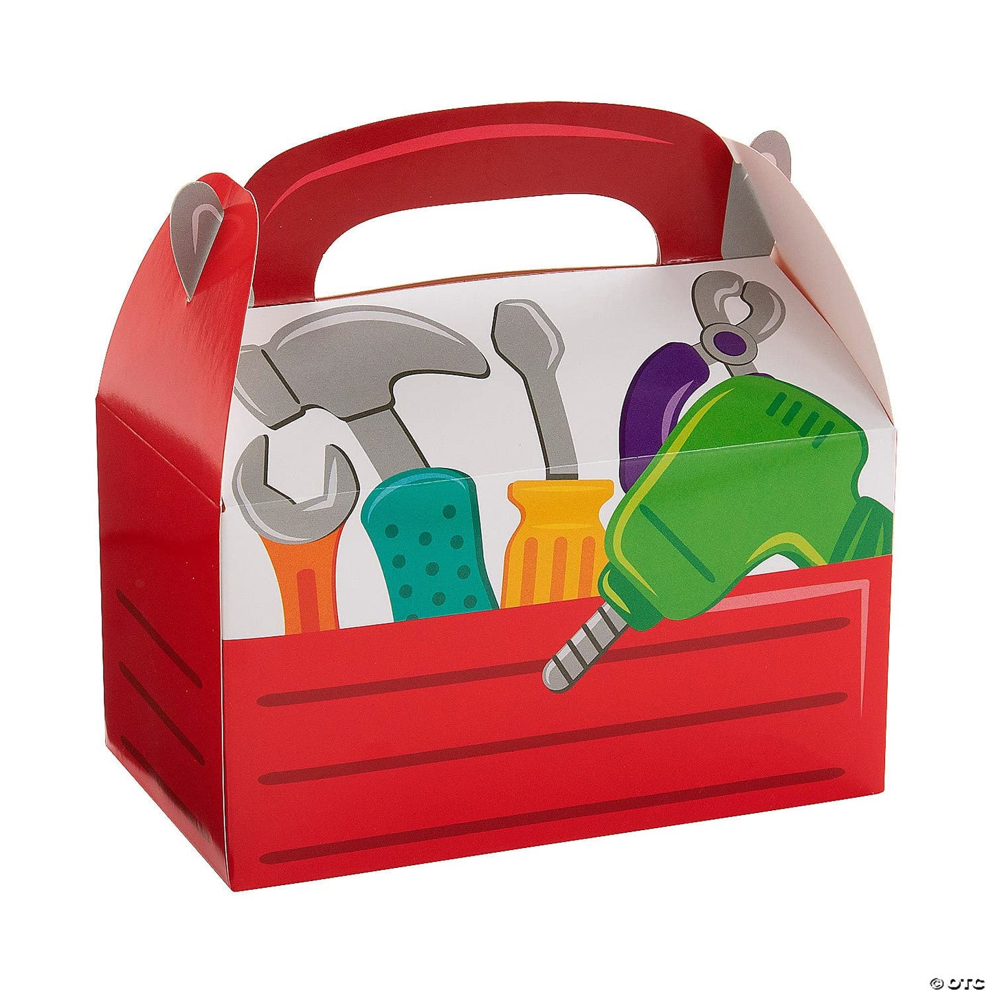 Fun Express Little Handyman Toolbox Treat Box - Party Supplies - 12 Pieces - Red