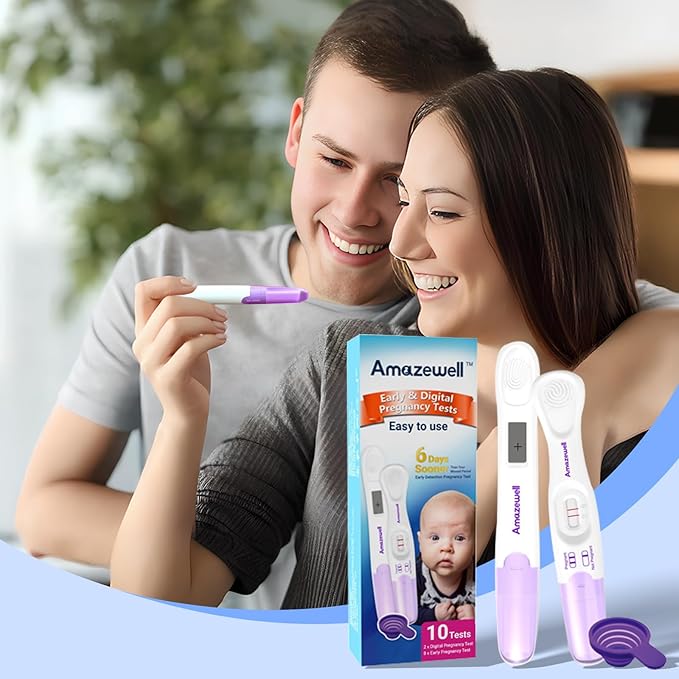 Early Pregnancy Test Kit, Early & Digital Pregnancy Test at Home, Pregnancy Tests with Cup, Fast Results, Over 99% Accuracy, 10 Tests(2 Digital+8 Early+1 Urine Cup)