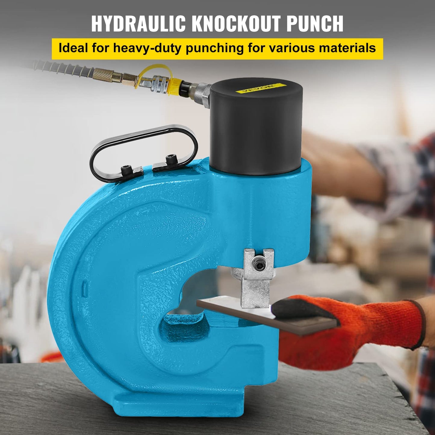 Happybuy CH-70 Hydraulic Hole Punching Tool 35T Hole Digger Force Puncher Smooth Hole Puncher for Iron Plate Copper Bar Aluminum Stainless Steel