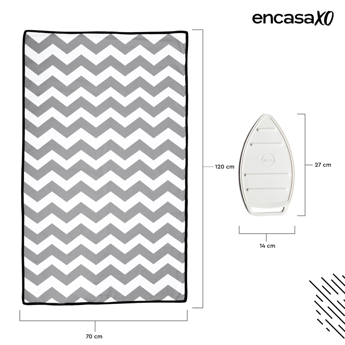 Ironing Mat Heat Resistant Pad 48"x28" Zig Zag