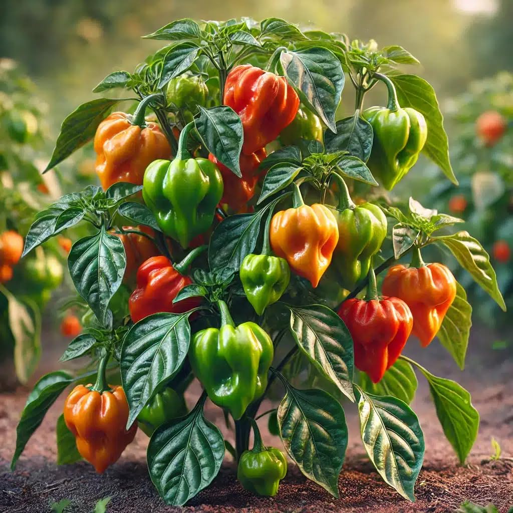 Live Plant - Habanero Pepper (Capsicum Chinense) 12″- 24″ Inches Tall