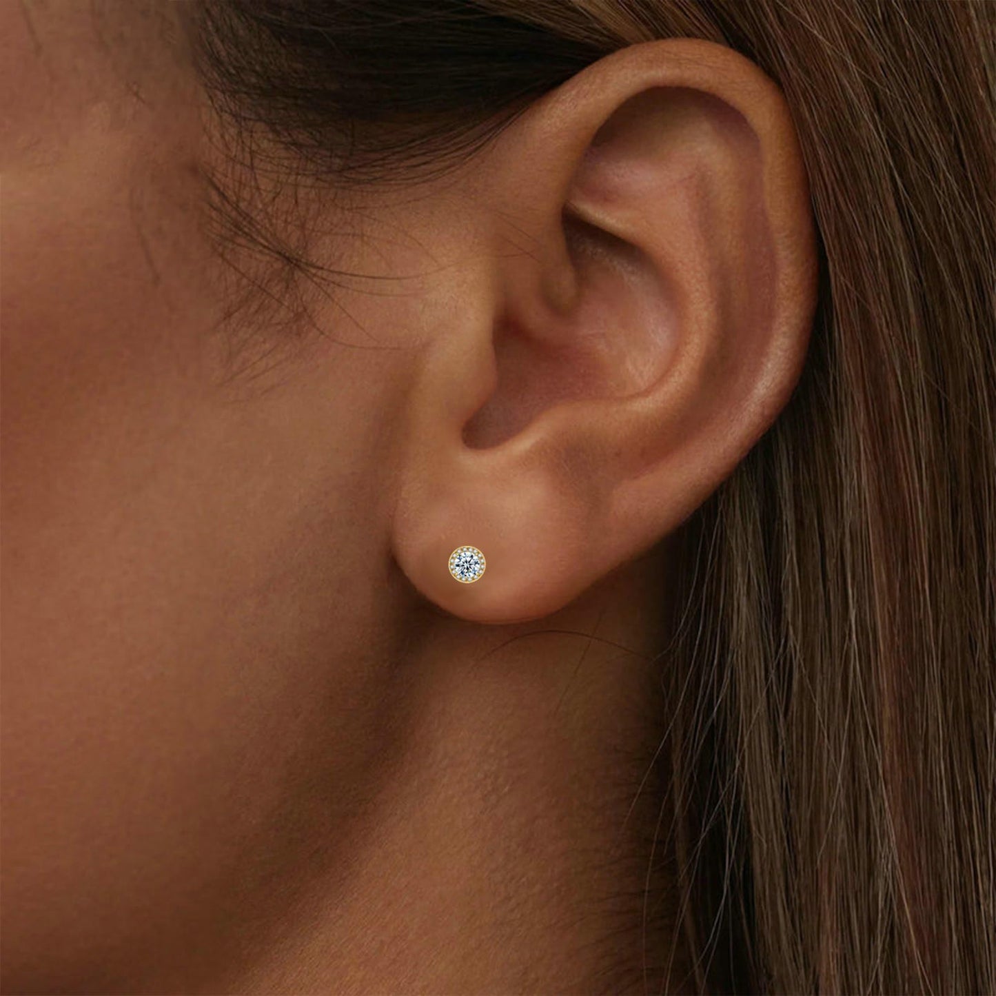 Lymphatic Earrings for Women Lymphatic Drainage Therapy Earrings Lymphvity Germanium Earring Lymph Detox Earring CZ Stud(Gold+Silver)